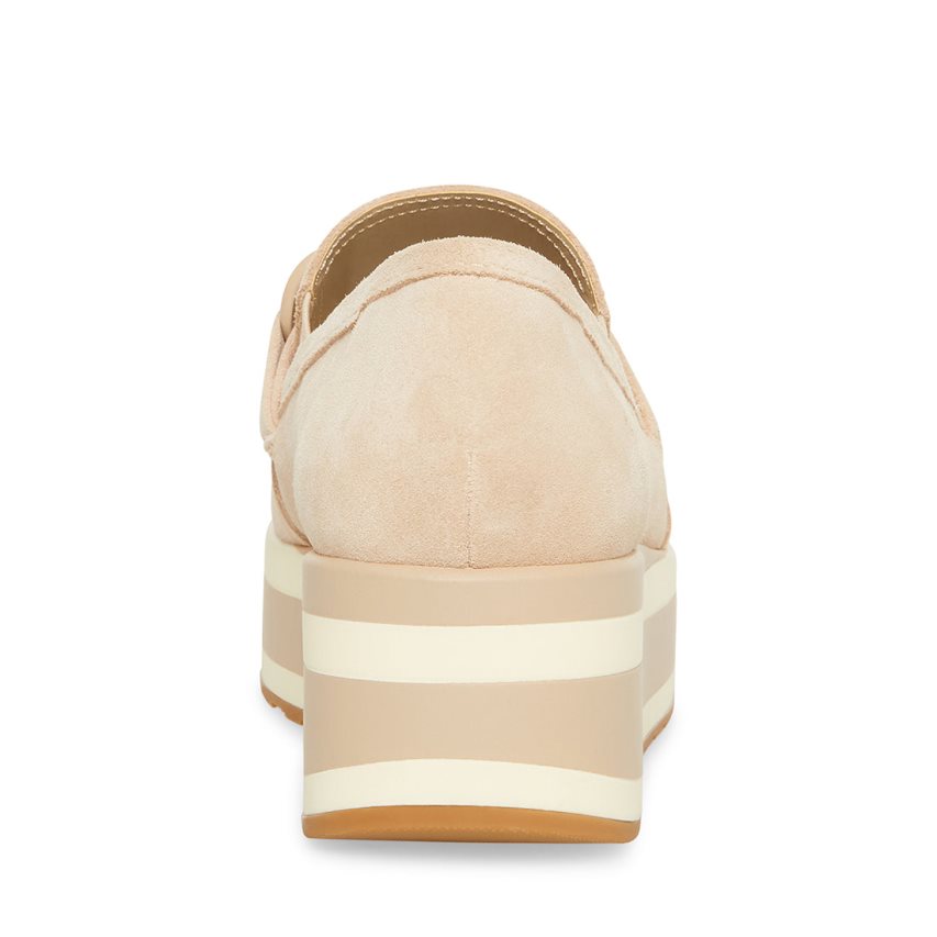 Zapatos Plataforma Steve Madden Haze Gamuza Mujer Beige | ES HJ2609